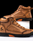 Casual Leather High Top Shoes