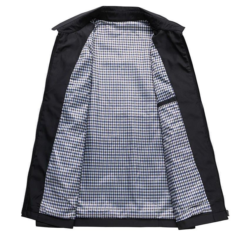 Jasper | Men’s Lightweight Weatherproof Jacket with Plaid Lining