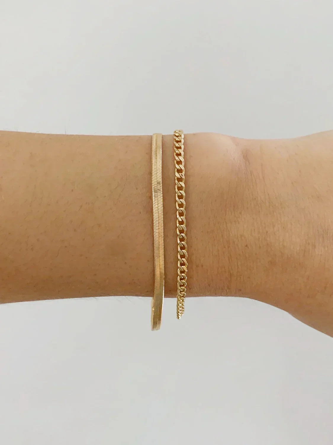 Gold &amp; Silver Chain Bracelet