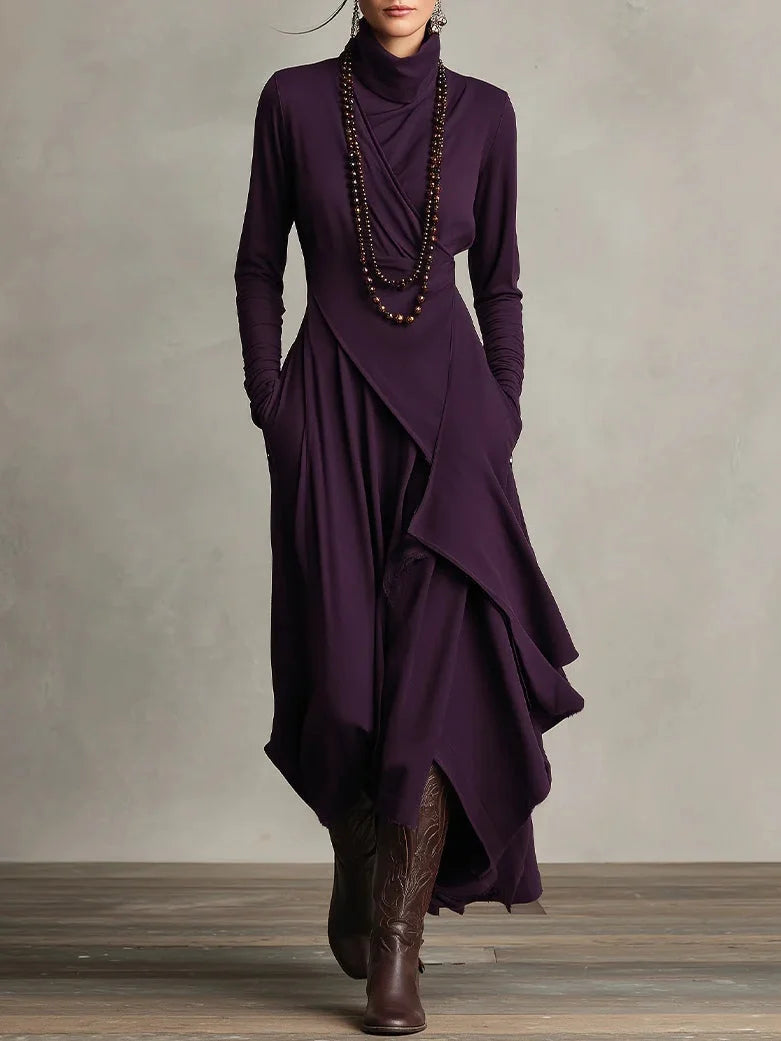Sierra Maxi Dress | Elegant High Neck, Flowing Silhouette for Weddings and Summer Events 0