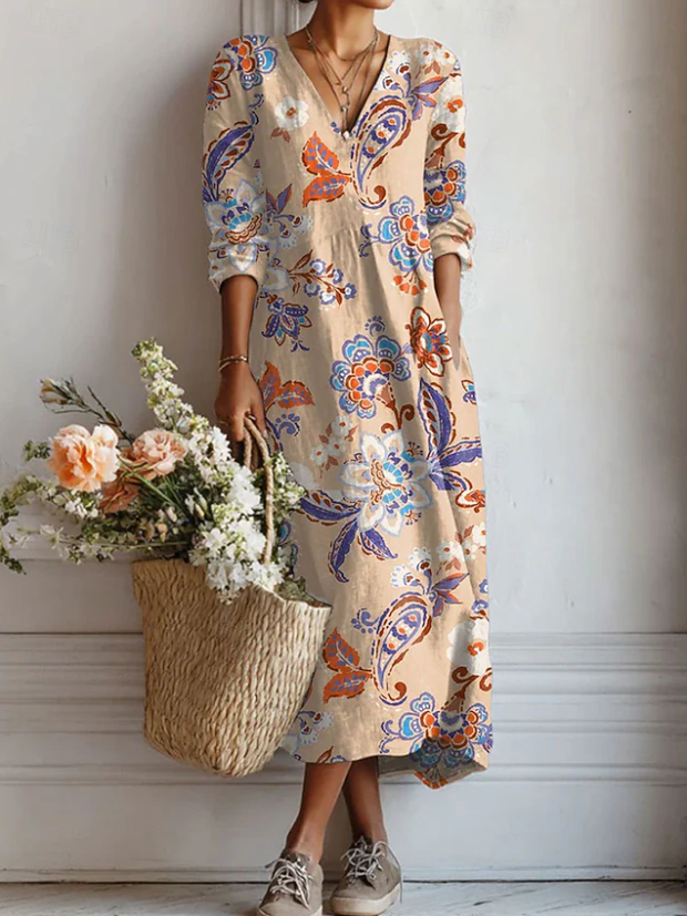 Simple Leisure Chic Midi Dress