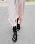 Sophie Black Ankle Boots | Lace-Up, Polished Finish for Women 5
