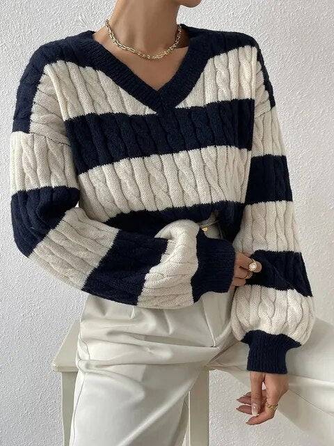 Trendy Cozy Knit Sweater for Women