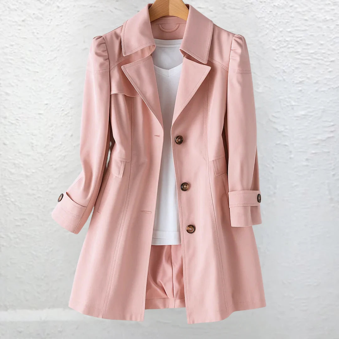 Vera Trench Coat Women | Vintage Collar, Tailored Fit, Lightweight 3
