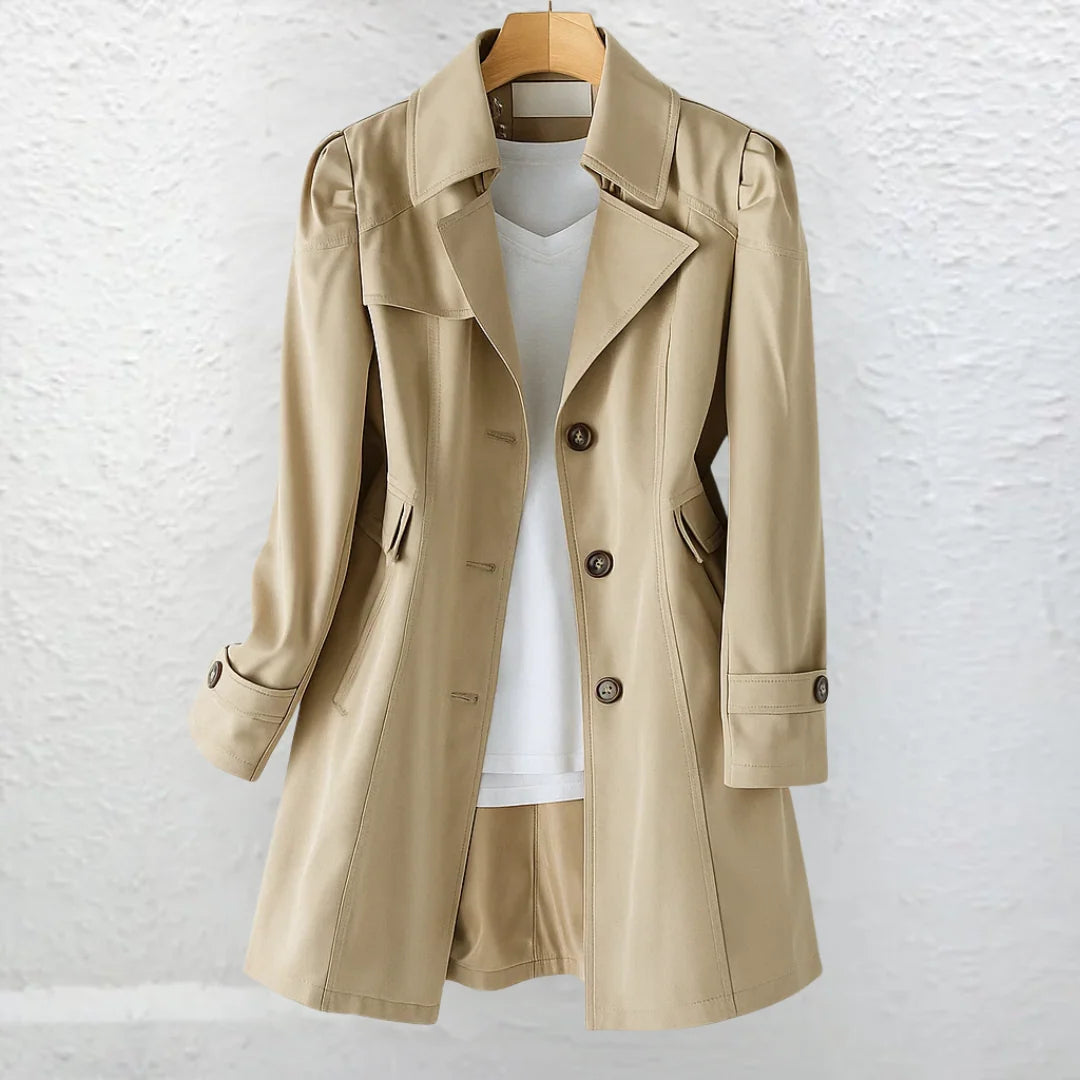 Vera Trench Coat Women | Vintage Collar, Tailored Fit, Lightweight 4