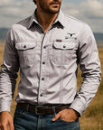 Wade Work Shirt | Rugged Cotton, Classic Western Style for Men 2