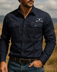 Wade Work Shirt | Rugged Cotton, Classic Western Style for Men 3