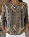 Elegant Button-Down Retro Sweater