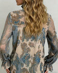 Bohemian Style Cashew Flower Fashion Blouse