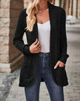 Chic Casual Ribbed Long-Sleeve Top