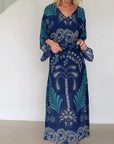 Bohemian V-Neck Loose Dress