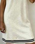 Three-Button Hooded Athletic Casual Dress