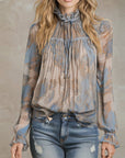 Bohemian Style Cashew Flower Fashion Blouse