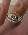 Radiance Irregular Gold & Silver Ring