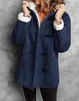Warm Hooded Coat with Fleece Lining