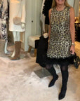 Sleeveless Leopard Print Fashion Dress