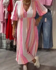 Women's V-Neck Print Dress