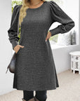 Winter Round Neck Loose Dresses