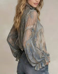 Bohemian Style Cashew Flower Fashion Blouse
