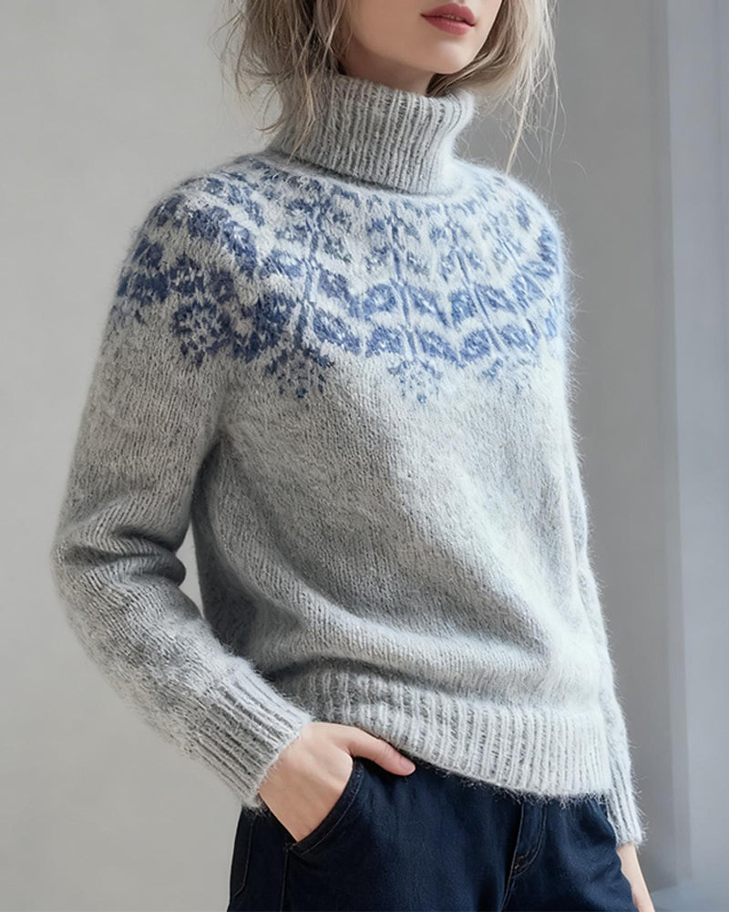 Fashionable Turtleneck Casual Sweater
