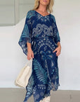 Bohemian V-Neck Loose Dress