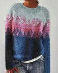 Icelandic sweaters with landscape print