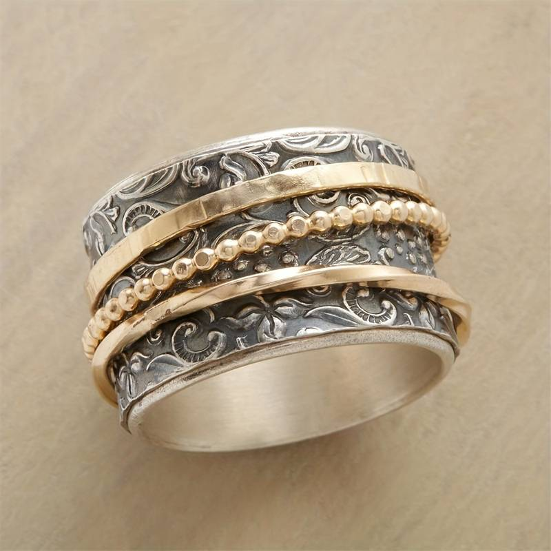 Vintage Gold &amp; Silver Antique Ring