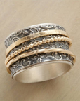 Radiance Vintage Gold & Silver Ring