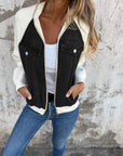 Stylish Distressed Denim Casual Jacket