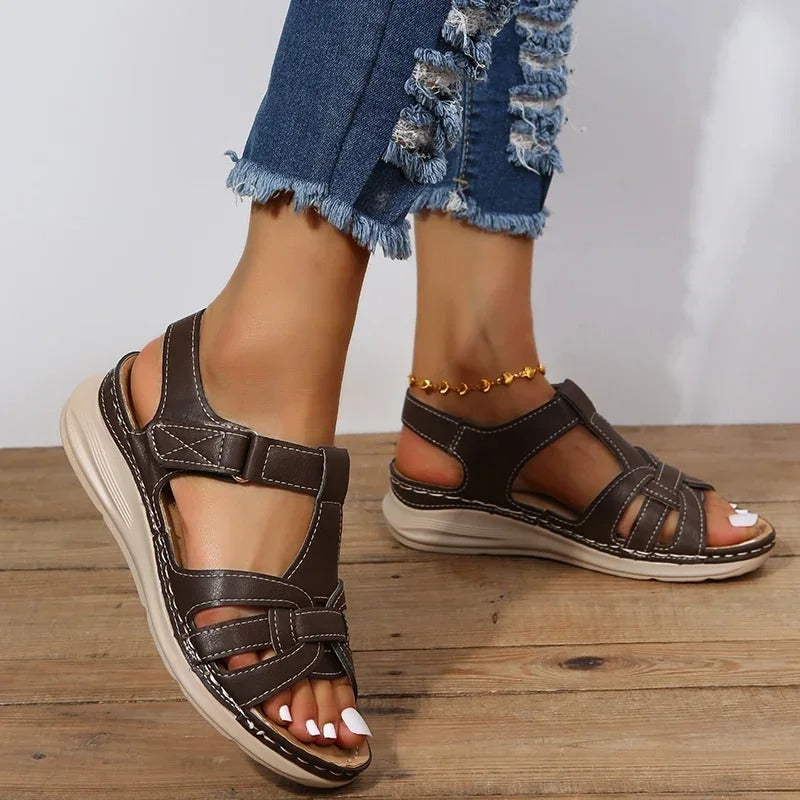 Elegant Orthopaedic Leather Sandals for Optimal Comfort