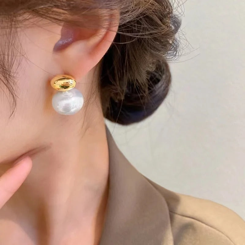 Elegant Pearl Drop Earrings Vintage Style