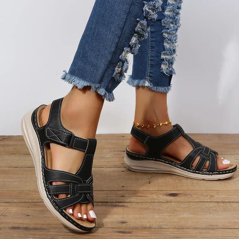 Elegant Orthopaedic Leather Sandals for Optimal Comfort