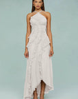 Slimming Pleated Chiffon Dress – Flowy Favorite for Coastal Getaways